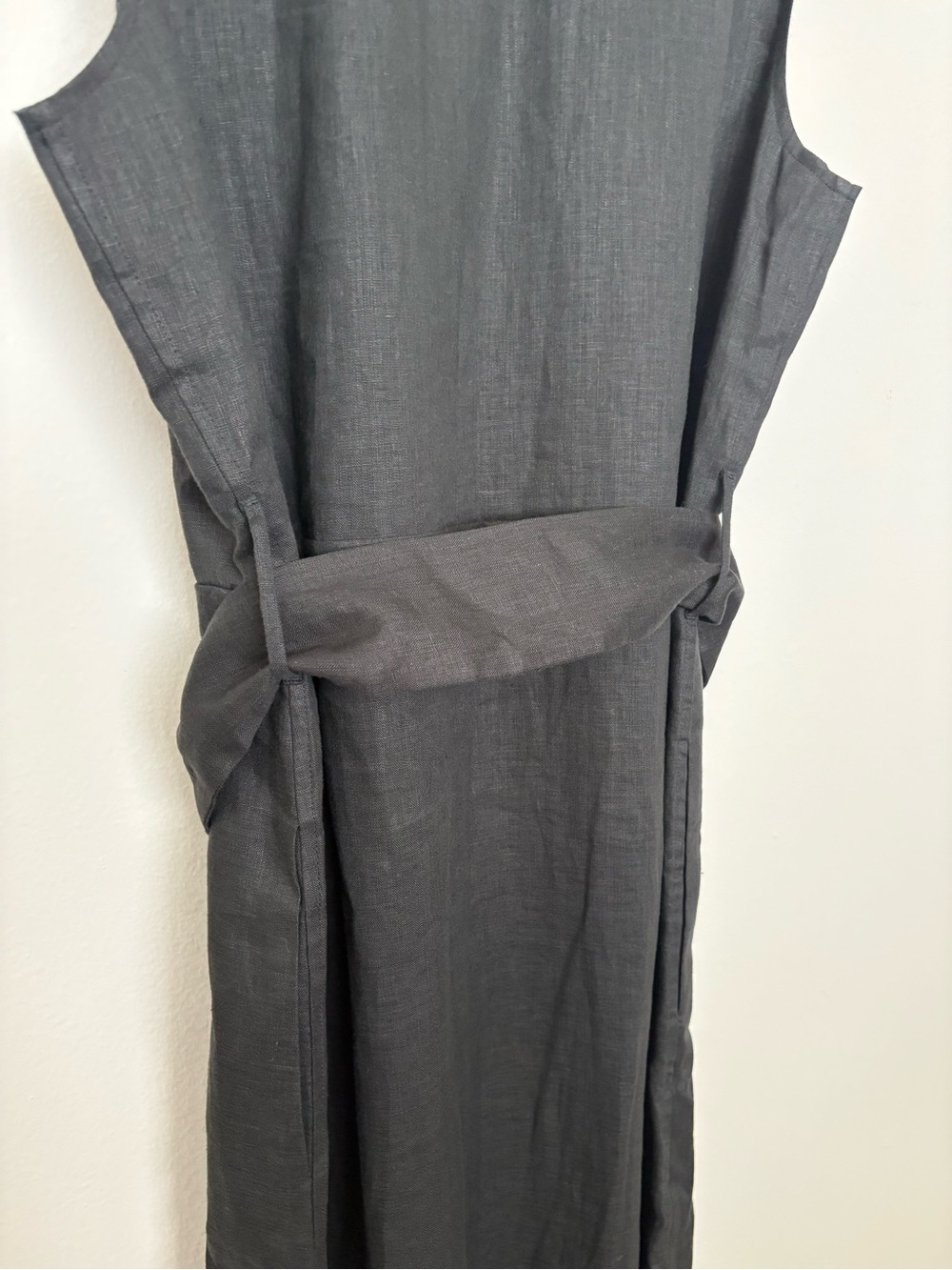 Equipment True Black Bellette 💯% Silk Button Front Dress With Belt Size S Sku#73 - Picture 8 of 11